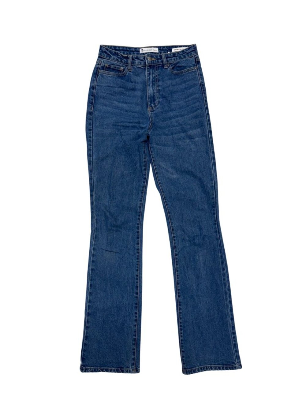 American Tall Britney High Waisted Bootcut Jeans Size 26x35 Medium Dark Wash